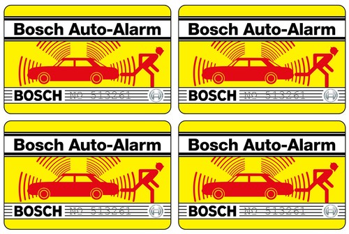 Adesivi allarme auto bosch - 4,
