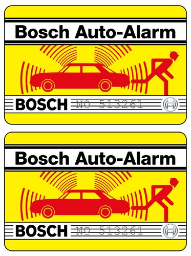 Adesivi allarme auto bosch - 2,